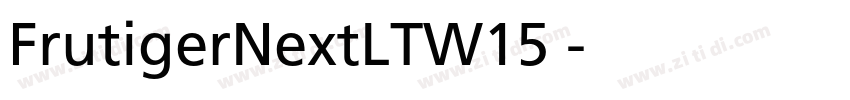 FrutigerNextLTW15 字体转换